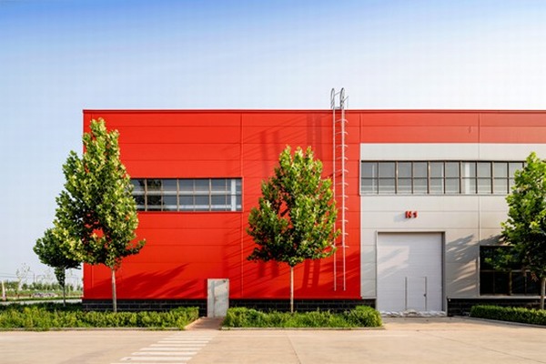 "red" industrial steel buildings project case1-1